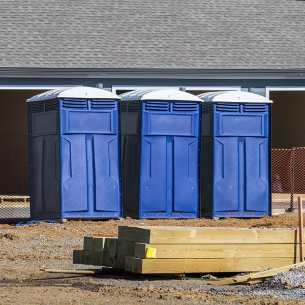 how often are the portable toilets cleaned and serviced during a rental period in Los Ojos New Mexico